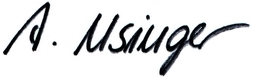 Unterschrift Andrea Usinger